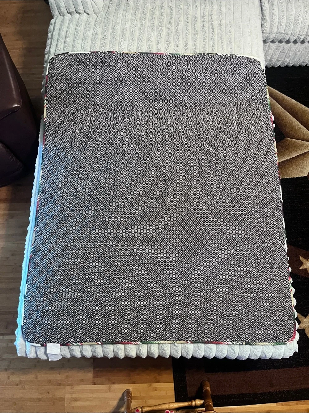 Rustic Lodge Bear and Deer Quilted Throw Blanket (50
